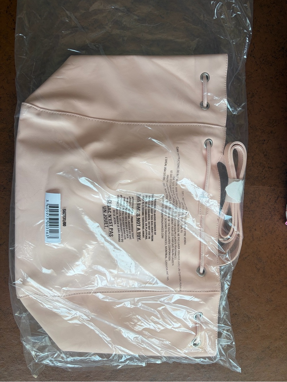 Ralph Lauren Blush Leather Tote - Picture 2 of 2